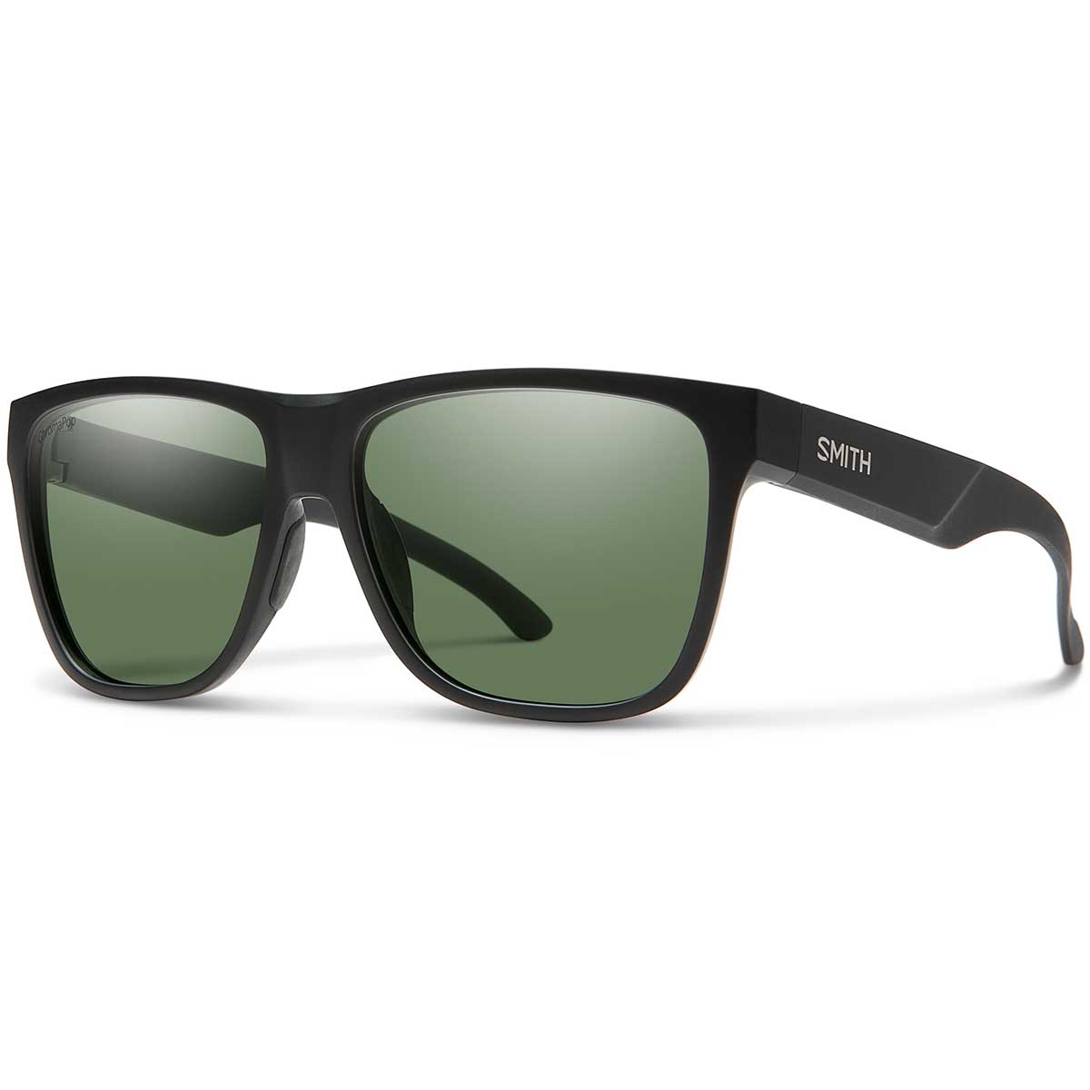 Smith Lowdown XL 2 Sunglasses ChromaPop Polarized in Matte Black with Grey Green